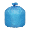 Sac poubelle bleu jetable en PEHD plié en C